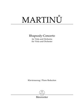 Rhapsody-concerto by Martinu Bohuslav for Viola and Piano