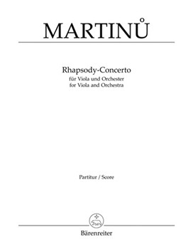 Rhapsody-Concerto for Viola and Orchestra (1952) by Martinu Bohuslav for va-Solo/2F