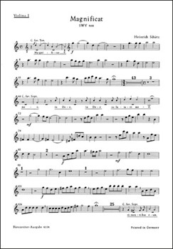 Magnificat SWV 468 -Composition for 2 instrumental choirs Favoritchoir (solo) 2 Capellchoirs (tutt by Schutz Heinrich for