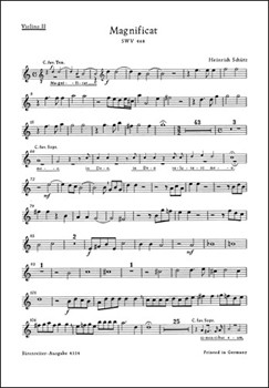 Magnificat SWV 468 -Composition for 2 instrumental choirs Favoritchoir (solo) 2 Capellchoirs (tutt by Schutz Heinrich for