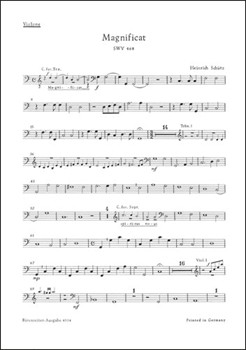 Magnificat SWV 468 -Composition for 2 instrumental choirs Favoritchoir (solo) 2 Capellchoirs (tutt by Schutz Heinrich for