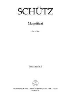 Magnificat SWV 468 -Composition for 2 instrumental choirs Favoritchoir (solo) 2 Capellchoirs (tutt by Schutz Heinrich for Mixed Choir
