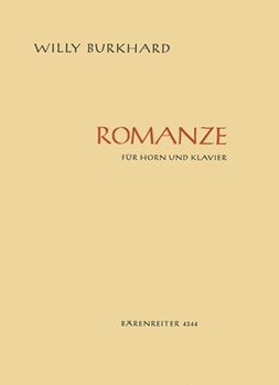 Romanze F-Dur by Burkhard Willy for French Horn and Piano