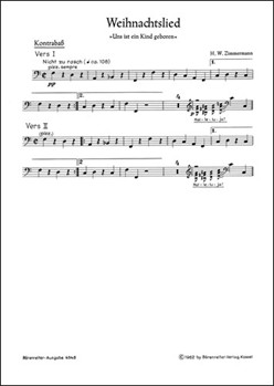Weihnachtslied "Uns ist ein Kind geboren" (1962) by Zimmermann Heinz W for
