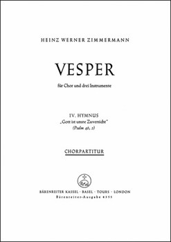 Gott ist unsre Zuversicht -Hymnus- (aus "Vesper" (1962)) by Zimmermann Heinz W for Mixed Choir