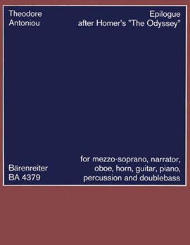 Epilog nach Homers "Odyssee" (1963) -Text aus dem 23. Gesang fur Singstimme Sprecher und Instrument by Antoniou Theodore for MezSolo/sp