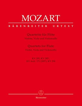 Flute Quartets K285 K285a K285b K298 by Mozart Wolfgang Amadeus for Flute w/st