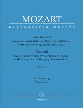 Messiah German Only by Handel George Frideric - Mozart Wolfgang Amadeus - for SATB