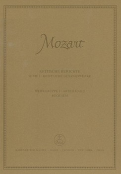 Requiem KV 626 -Mozarts Fragment- (Teilband 1 und 2) by Mozart Wolfgang Amadeus for
