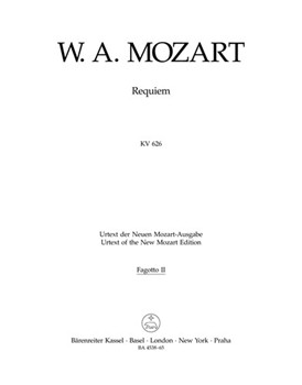 Requiem KV 626 by Mozart Wolfgang Amadeus - Eybler/Sussmayr - for Wind Set