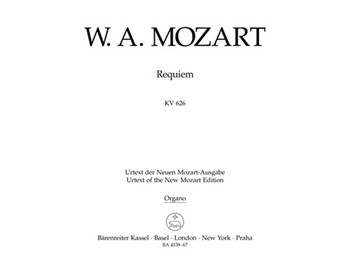 Requiem KV 626 by Mozart Wolfgang Amadeus - Eybler/Sussmayr - for Organ Part
