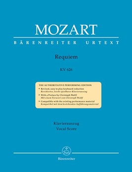 Requiem KV 626 by Mozart Wolfgang Amadeus - Eybler/Sussmayr - for SATB Vocal Score