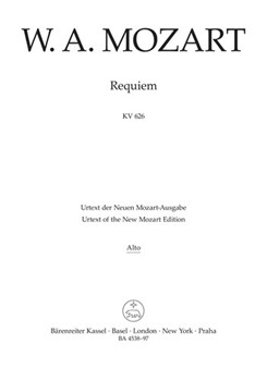 Requiem K. 626 -The Requiem completed by Franz Xaver Sussmayr in its traditional form- by Mozart Wolfgang Amadeus for