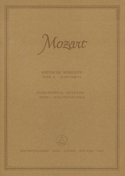 Acis und Galatea KV 566 -Pastorale in 2 Aufzugen bearbeitet von Wolfgang Amadeus Mozart- by Handel George Frideric - Mozart Wolfgang Amadeus - for