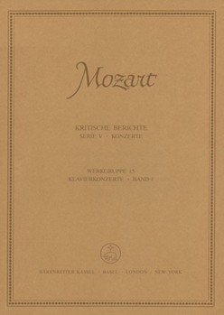 Klavierkonzerte Band 4 -KV 449-451. Anhang: Skizze zum dritten Satz zu KV 450 (facsimile und Übertr by Mozart Wolfgang Amadeus for Piano-Solo