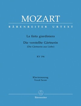La Finta Giardiniera by Mozart Wolfgang Amadeus - Epplee Eugen - for Vocal Scor