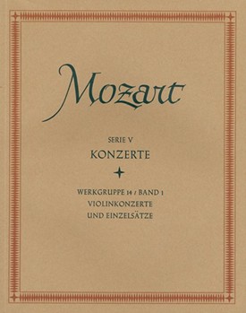 Concertos for Violin and Orchestra Single Movements for Violin and Orchestra by Mozart Wolfgang Amadeus for V/Orch