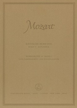 Concertos for Violin and Orchestra Single Movements for Violin and Orchestra by Mozart Wolfgang Amadeus for