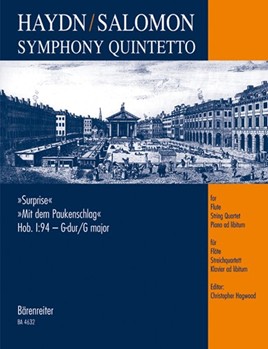 Symphony Quintetto After Sym #94 by Haydn Joseph - Salomon Johann Peter - for Flute and Strings (Christopher Hogwood (Editor))