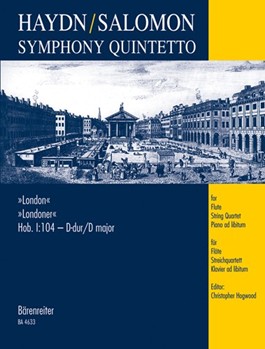 Symphony Quintetto After Sym #104 by Haydn Joseph - Salomon Johann Peter - for Flute and Strings (Christopher Hogwood (Editor))