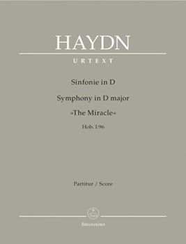 Symphony D major Hob. I:96 "The Miracle" by Haydn Joseph - Salomon Johann Peter - for 2Fl/2Ob/2b