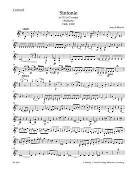 Symphony G major Hob. I:100 "Military" by Haydn Joseph - Salomon Johann Peter - for