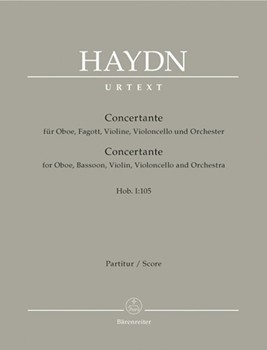 Concertante fur Oboe Fagott Violone Violoncello und Orchester Hob. I:105 by Haydn Joseph for Ob/bassoon