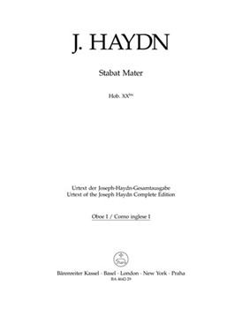 Stabat Mater Hob. XX to -Oratorio (funeral music) versions from 1767 and 1803- by Haydn Joseph for