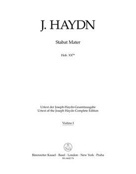 Stabat Mater Hob. XX to -Oratorio (funeral music) versions from 1767 and 1803- by Haydn Joseph for