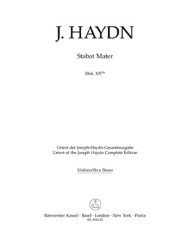 Stabat Mater Hob. XX to -Oratorio (funeral music) versions from 1767 and 1803- by Haydn Joseph for