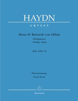 Missa St Bernardi Von Offida by Haydn Joseph - Heiligmesse - for SATB