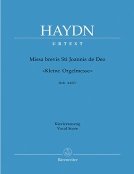 Missa Brevis St Joannis De Deo by Haydn Joseph - Little Organ Mass - for SATB
