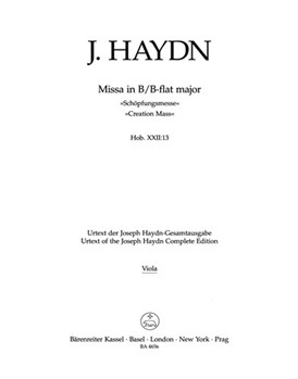 Missa B-flat major Hob.XXII:13 "Creation Mass" by Haydn Joseph for