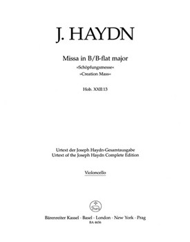 Missa B-flat major Hob.XXII:13 "Creation Mass" by Haydn Joseph for