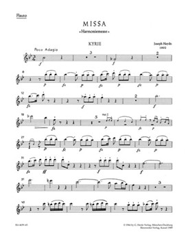 Missa B-flat major Hob.XXII:14 "Harmony Mass" by Haydn Joseph for