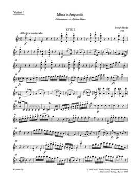 Missa in Angustiis Hob.XXII:11 "Nelson Mass" by Haydn Joseph for