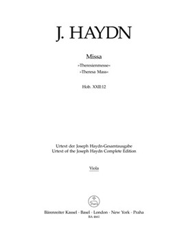 Missa B-flat major Hob.XXII:12 "Theresa Mass" by Haydn Joseph for