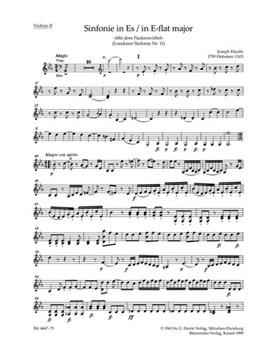 Londoner Sinfonie Nr. 11 Es-Dur Hob. I:103 "Mit dem Paukenwirbel" by Haydn Joseph for