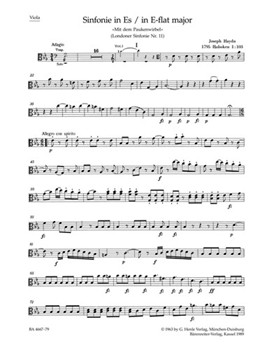 Londoner Sinfonie Nr. 11 Es-Dur Hob. I:103 "Mit dem Paukenwirbel" by Haydn Joseph for