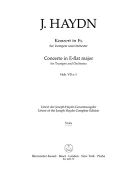 Concerto for Trumpet and Orchestra E-flat major Hob.VIIe:1 by Haydn Joseph for