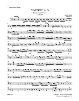 Symphony Nr. 6 D major Hob. I:6 "Le Matin" by Haydn Joseph for