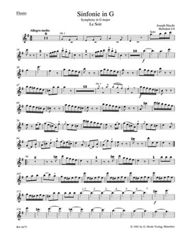 Symphony Nr. 8 G major Hob.I:8 "Le Soir" by Haydn Joseph for
