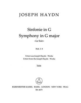 Symphony Nr. 8 G major Hob.I:8 "Le Soir" by Haydn Joseph for
