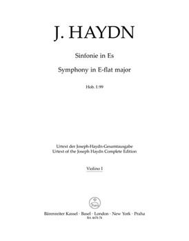 Londoner Symphony Nr. 7 E-flat major Hob.I:99 by Haydn Joseph for