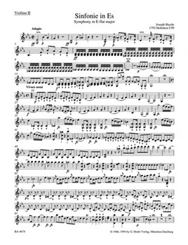 Londoner Symphony Nr. 7 E-flat major Hob.I:99 by Haydn Joseph for