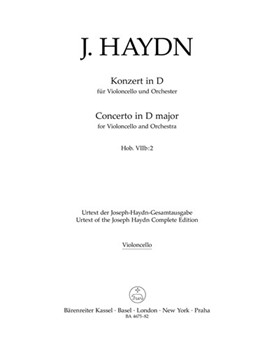 Concerto for Violoncello and Orchestra D major Hob. VIIb:2 by Haydn Joseph for