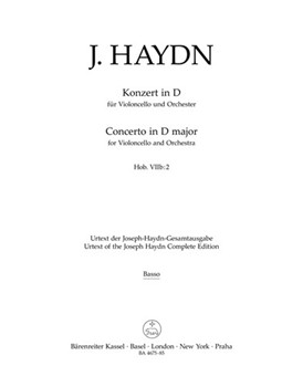Concerto for Violoncello and Orchestra D major Hob. VIIb:2 by Haydn Joseph for
