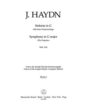 Symphony Nr. 94 G major Hob. I:94 "The Surprise" by Haydn Joseph for