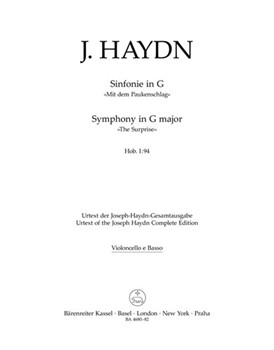 Symphony Nr. 94 G major Hob. I:94 "The Surprise" by Haydn Joseph for