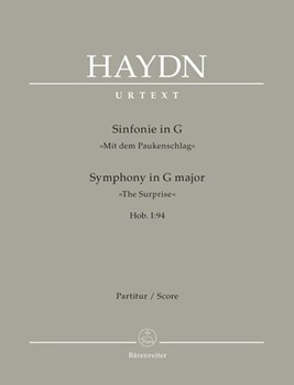 Symphony Nr. 94 G major Hob. I:94 "The Surprise" by Haydn Joseph for 2Fl/2Ob/2b